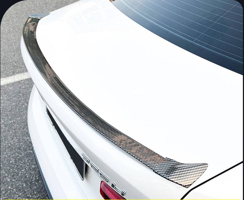 Auto Heckspoiler für Hyundai Accent Sedan (2012 2013 2014 2015 2016 2017 2018 2019 2020 2021 2022 2023 2024), Autodach Rear Spoiler Lippe Dachtrunk Wing Styling,Carbon Fiber Look von WUHHBPOL