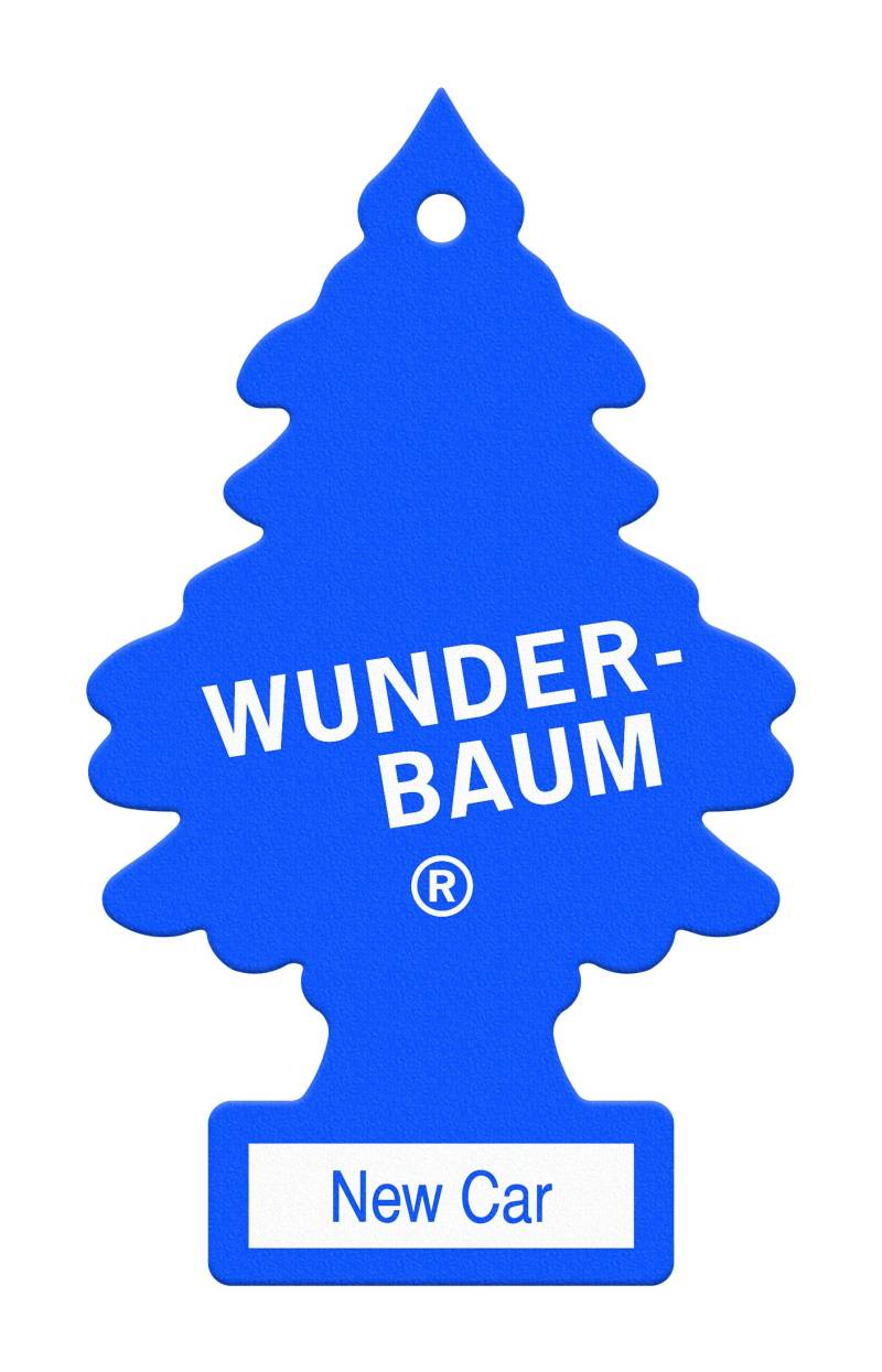 WUNDER-BAUM Auto-Lufterfrischer I Anhänger für langanhaltenden Duft im Auto oder zu Hause I New Car, 1 Stück von WUNDER-BAUM