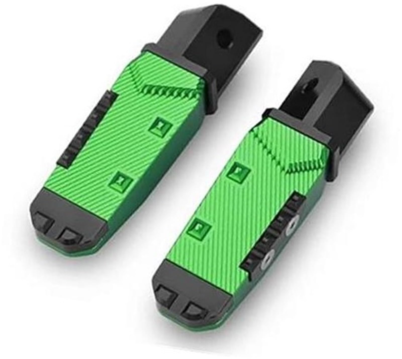 WUPEDI, for -10R -6R/636-9R -12R GTR1400 Motorrad Fußstützen Pedale Fußstütze Fußrasten Beifahrerrasten Motorrad-Fußrastenpedale(Green) von WUPEDI