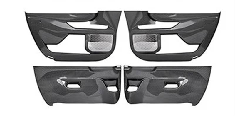 WUPEDI, for Toyota, Sienna 2021-2022 Autotür Anti Kick Pad ABS Carbon Faser wasserdichte Autotür Anti-Scratch Schutz Aufkleber zubehör Anti-Kick-Pad für die Innentür von WUPEDI