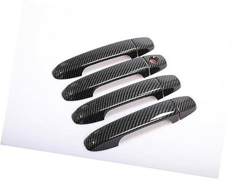 WUPEDI, for Toyota, Yaris Vitz XP130 Schrägheck 2012–2017, Chrom-Carbon-Faser, Auto-Seitentürgriff-Abdeckung, Zieraufkleber, Autozubehör Auto-Griffabdeckung(Carbon Fiber) von WUPEDI