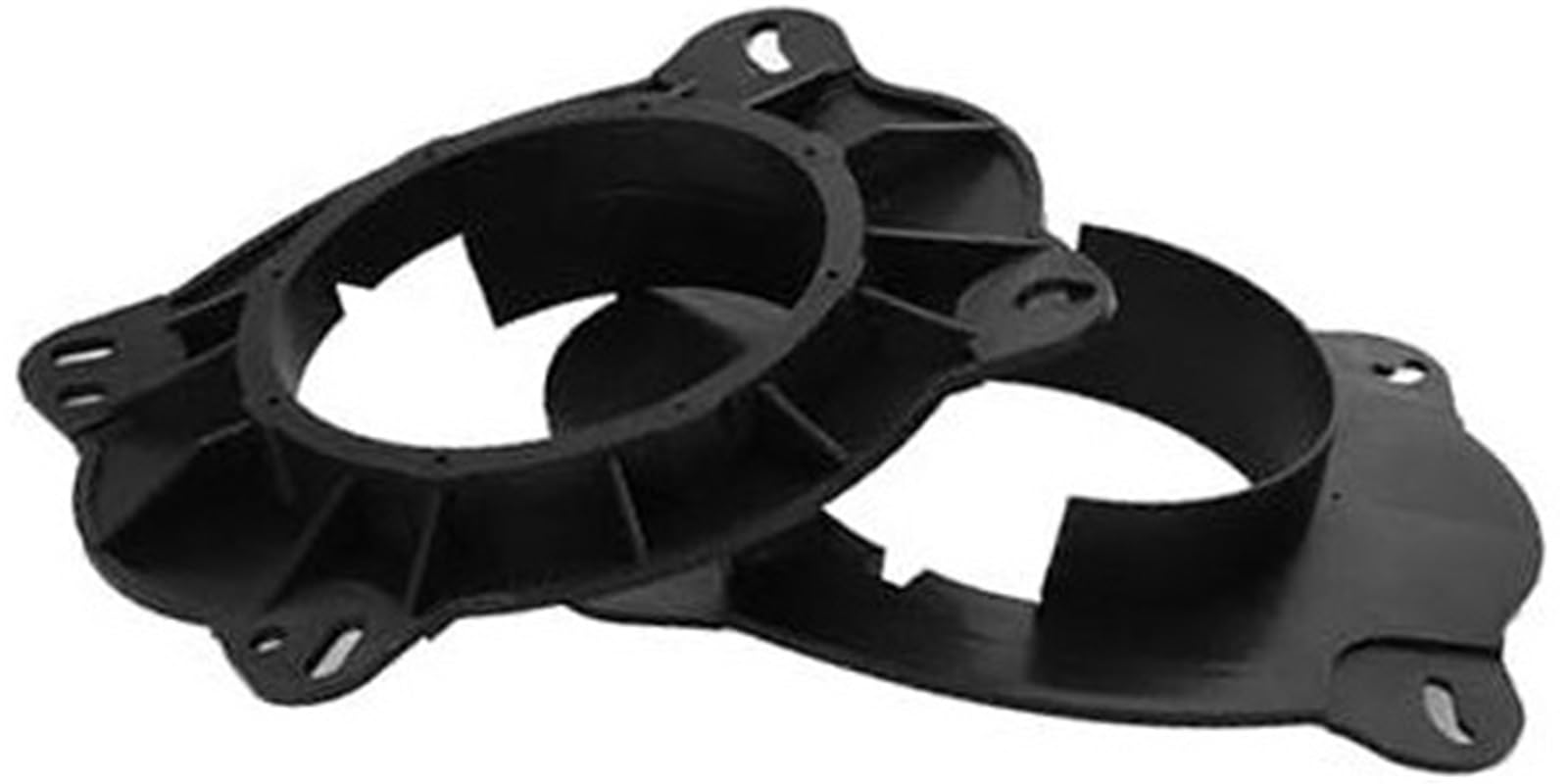 WUPEDI 2 Stück Lautsprecher-Distanzring, Hochtöner-Lautsprecher-Distanzadapter, for Toyota, Camry 2002-2017, wasserdicht, for 6,5 Zoll ABS, schwarze Vorderseite ABS-Lautsprecher-Abstandshalter für Car von WUPEDI