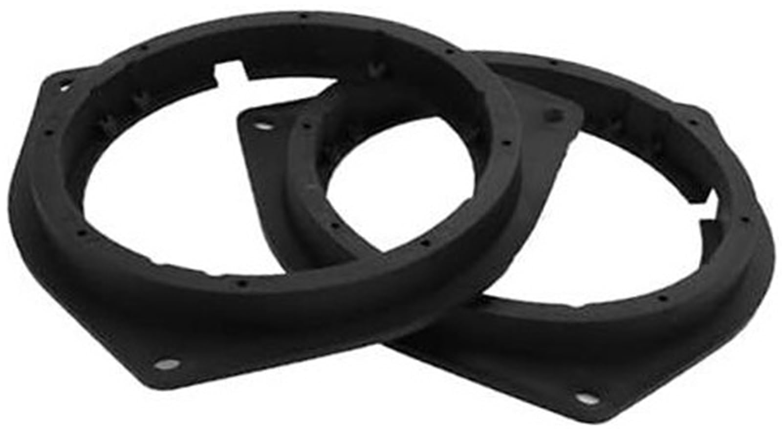 WUPEDI 2 Stück Lautsprecher-Distanzring, Hochtöner-Lautsprecher-Distanzadapter, for Toyota, Tacoma 2005-2012, wasserdicht, for 6,5 Zoll ABS, schwarz, vorne hinten ABS-Lautsprecher-Abstandshalter für C von WUPEDI