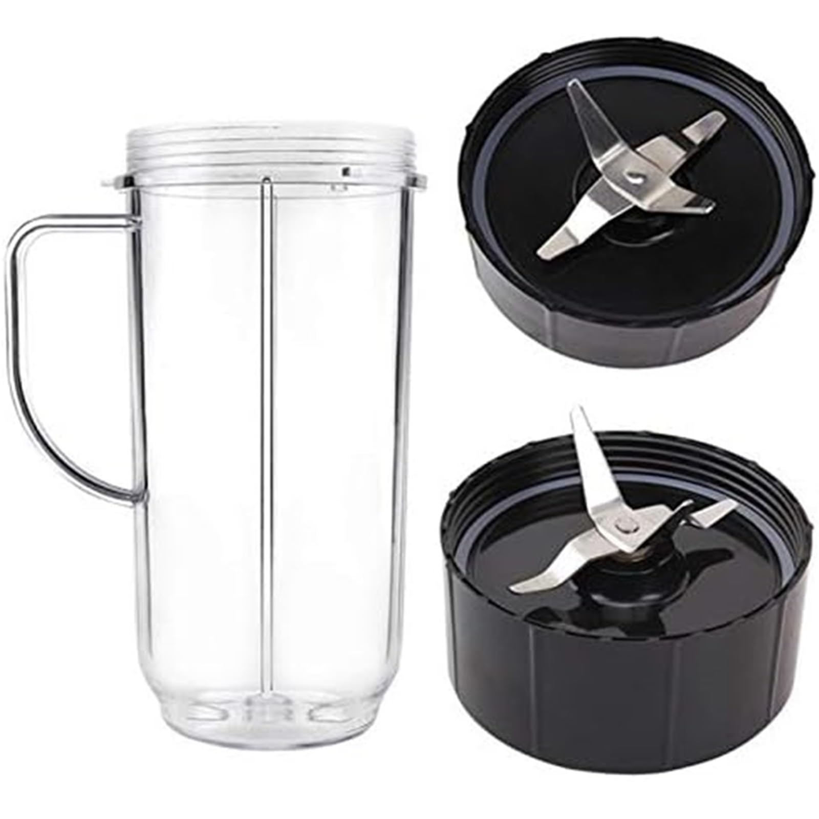 WUPEDI 2X Kreuzklinge mit Ersatzbecher (22 oz), 250 W, for Magic Bullet, MB1001 Mixerklinge aus Edelstahl von WUPEDI