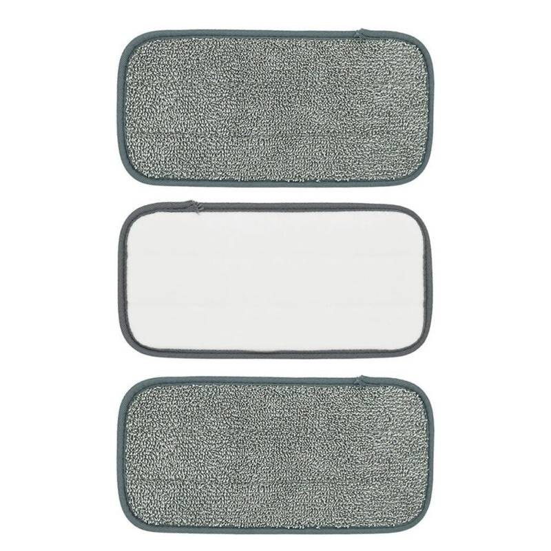 WUPEDI 3 Stück Mopptuch, weich, waschbar, effektives Mopp-Rechteck-Pads-Tuch, for, for WetJet-Ersatztuchpad, Moppkopf-Zubehör Wischroboter Reinigungspad(Grey) von WUPEDI