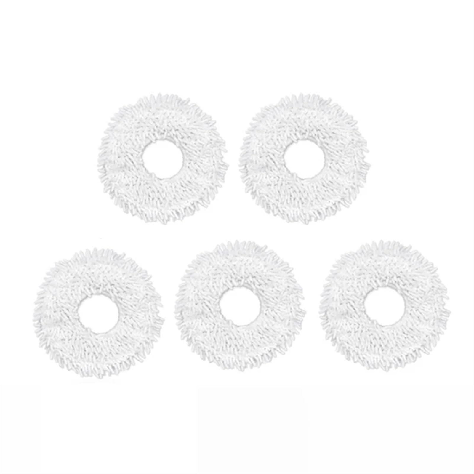 WUPEDI Abnehmbare waschbare Mopp-Pad-Ersatzteile, for Xiaomi, for Dreame Bot W10 W10 Pro Staubsauger Mopp-Tuch-Pad-Ersatzzubehör Wischroboter Reinigungspad(Mop-5pcs) von WUPEDI