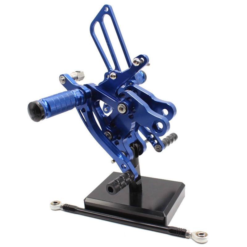 WUPEDI Adjustable Motorcycle Rearsets Rear Sets Foot Pegs Pedal Footrest Fits CBR919RR SC33 CBR 919 RR 1996 1997 1998 1999 Motorrad-Fußrastenpedale(Blue) von WUPEDI