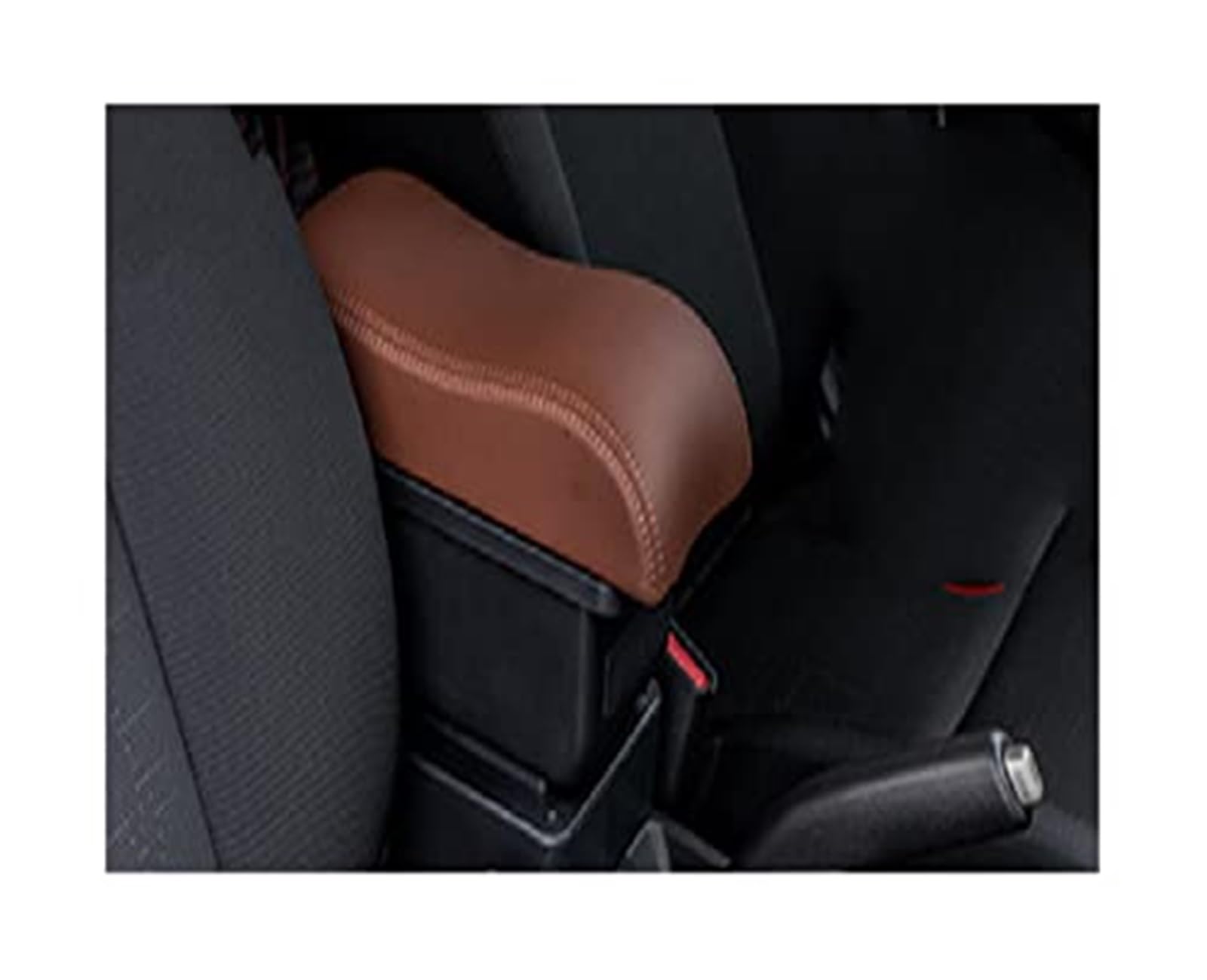 WUPEDI Auto-Armlehnenbox, Innen-Mittelkonsole, Aufbewahrungsbox, Armlehne, Auto-Styling-Zubehör, for Chevrolet, for Spark Auto-Konsolen-Organizer-Box(Black A6 Brown No USB) von WUPEDI