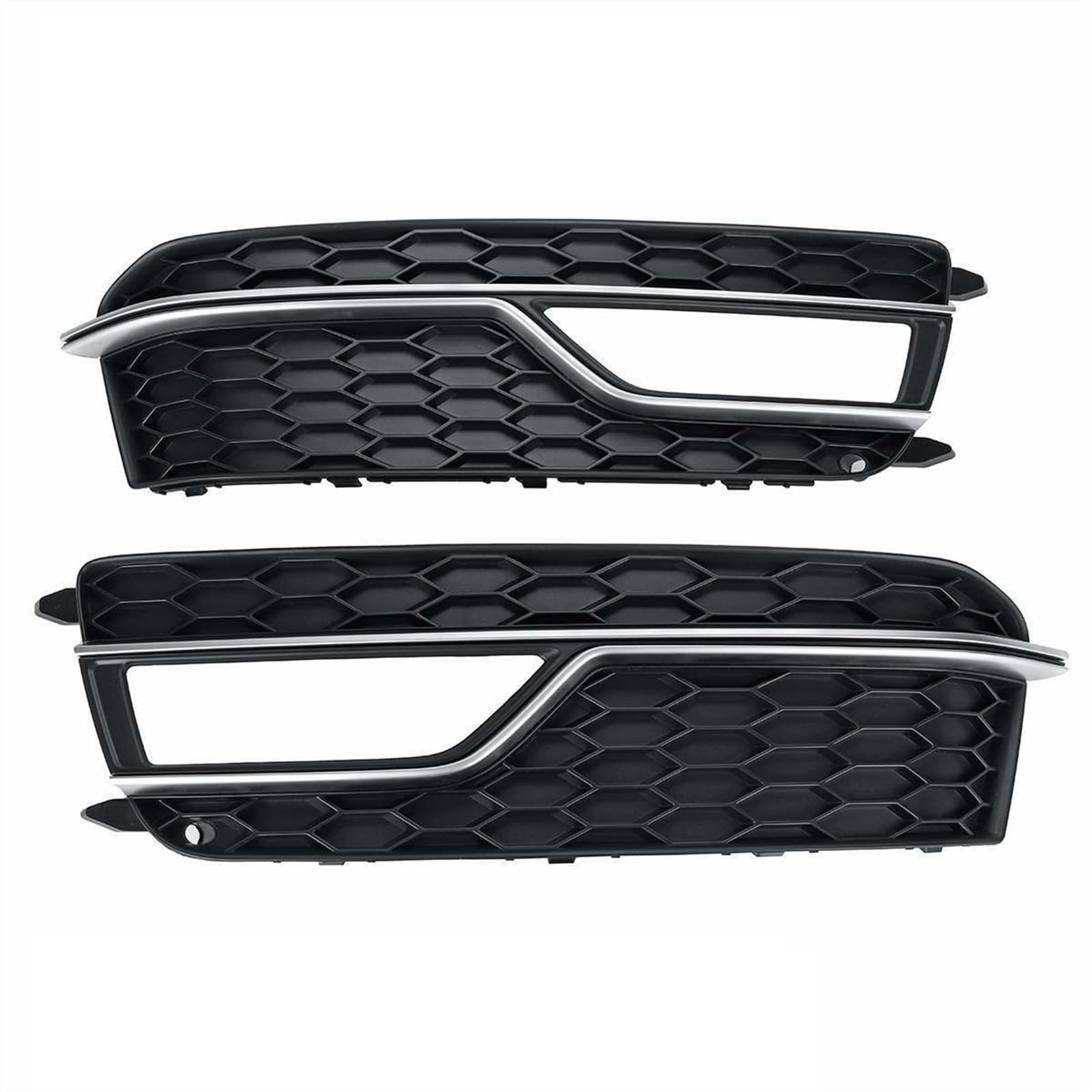 WUPEDI Auto-Frontstoßstange, unterer Kühlergrill, Nebelscheinwerfer-Grill, Gitterabdeckung, for Audi, for A5 for Stoßstange S5 2013–2016 8T0807681K 8T0807682K Ersatz für Nebelscheinwerfergrill(A Left von WUPEDI