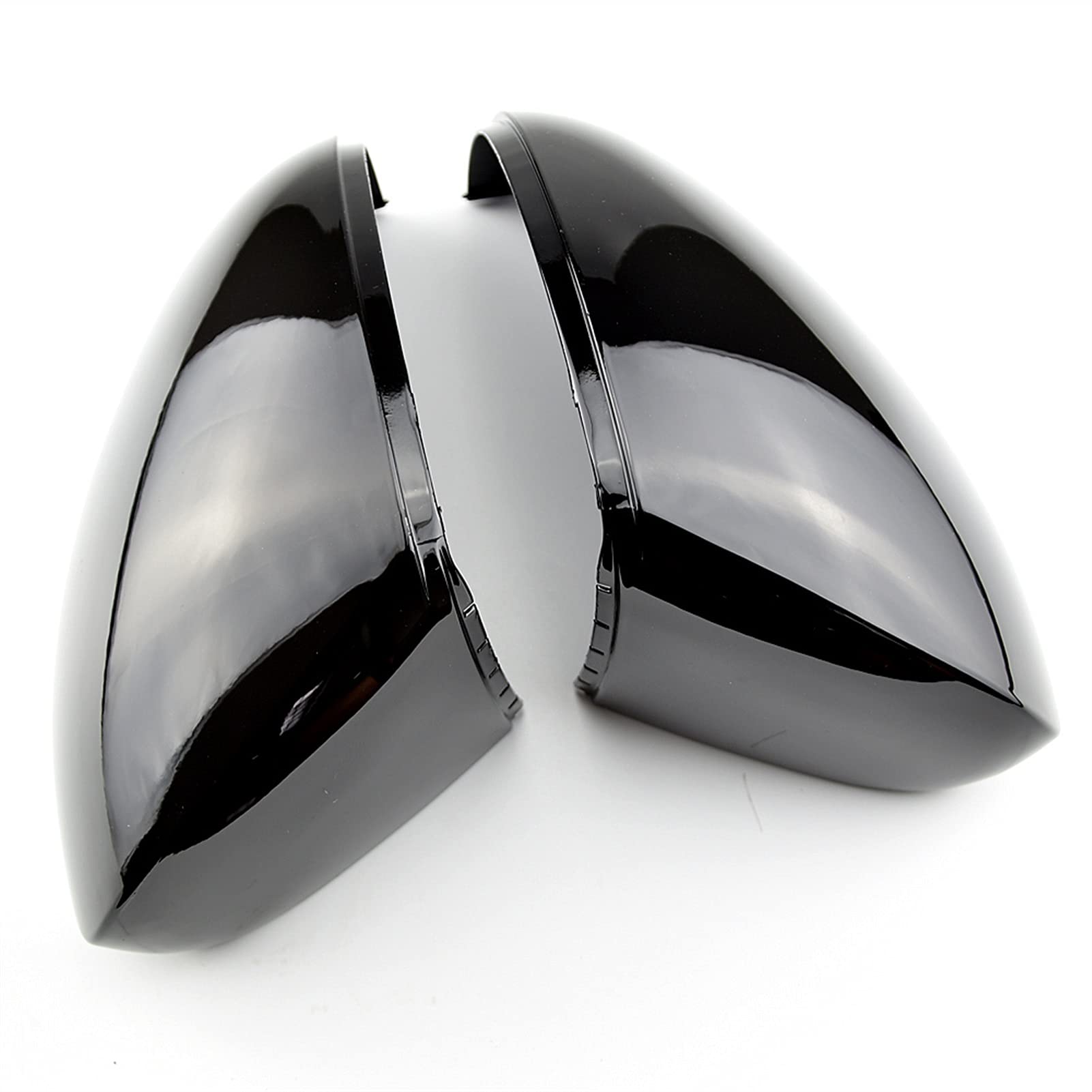 WUPEDI Auto Side Rearview Mirror Cover Wing Mirror Shell Cap Housing, for VW, for Tiguan, 2008 2009 2010 2011 2012 2013 2014 2015 Abdeckung der seitlichen Rückspiegelkappe(Bright Black) von WUPEDI