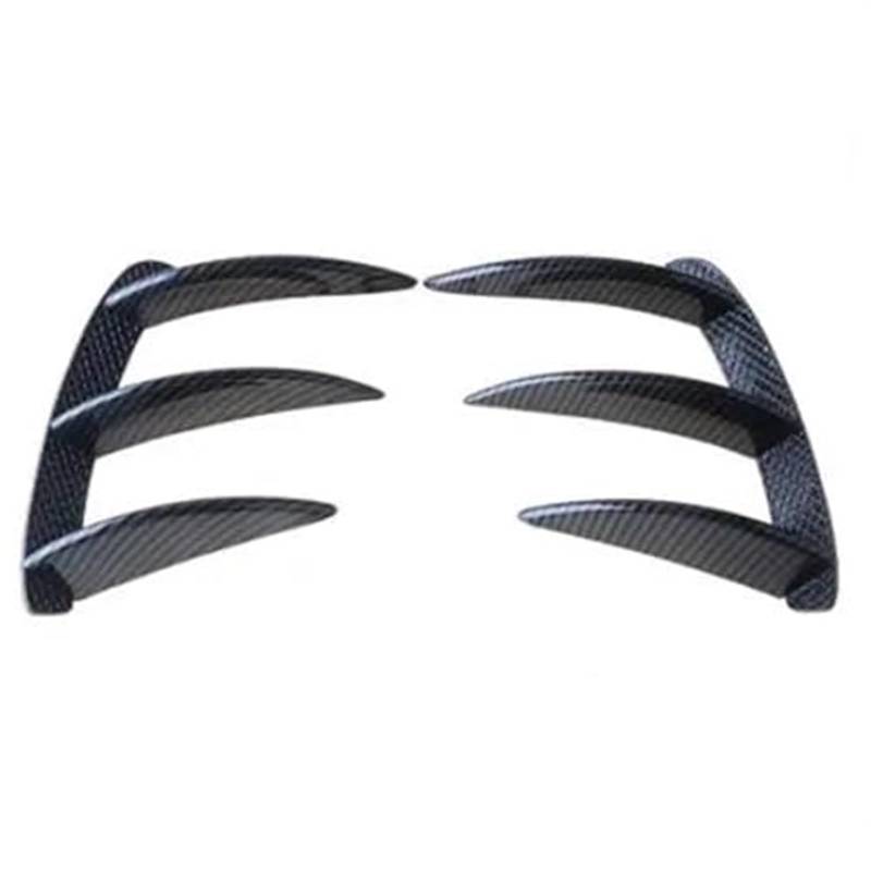 WUPEDI Autospoiler, for, A-Klasse W176 A200 A260 A250 A45 AMG 2-teiliger Heckspoiler Seitlicher Luftauslassflügel Canard Fin Heckflosse Aerodynamischer Spoiler(Carbon Look) von WUPEDI