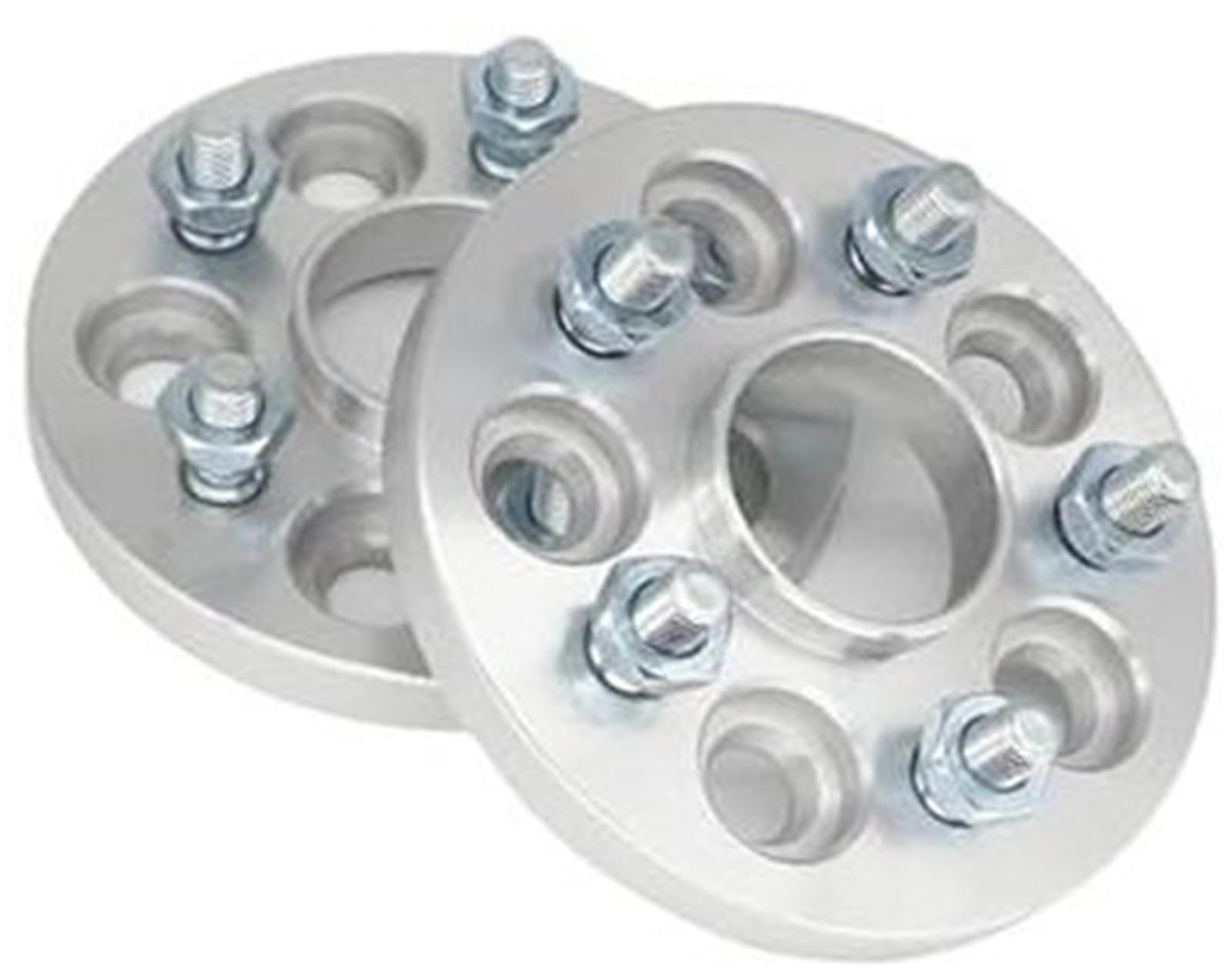 WUPEDI Distanzscheiben, 2 Stück, 38 mm, 44 mm, Pcd 5 x 100 CB, 56,1 mm, Spurverbreiterungsadapter, 5 Lug-Aluminium-Raddistanzscheiben, Autofelgen-Zubehör, Raddistanzscheiben Adapter für nabenzentrisch von WUPEDI