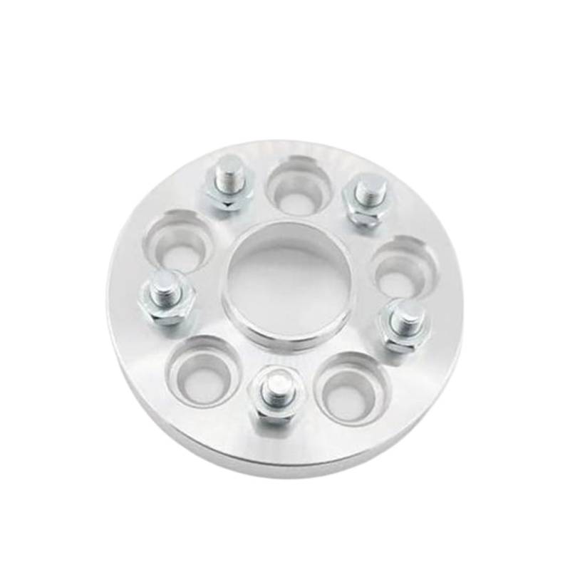 WUPEDI Distanzscheiben 2 Stück Spurverbreiterungsadapter Aluminium PCD 5x100 bis 5x114,3 CB 56,1 bis 73,1 Dicke 20 mm/25 mm Bolzen 12x1,5 Adapter für nabenzentrische Spurverbreiterungen(Black 20mm) von WUPEDI