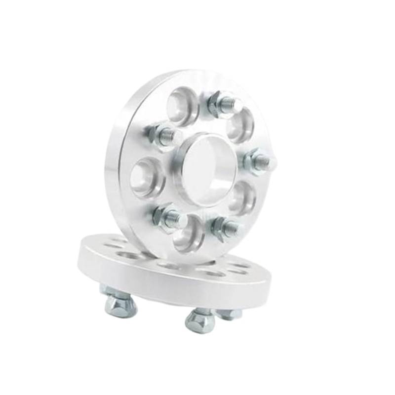 WUPEDI Distanzstücke 2 Stück Spurverbreiterungsadapter Aluminium PCD 5x108 (5x4,25) CB 63,4 Dicke 15 mm / 20 mm Bolzen 12x1,5 Adapter für nabenzentrische Spurverbreiterungen(Black 15mm) von WUPEDI