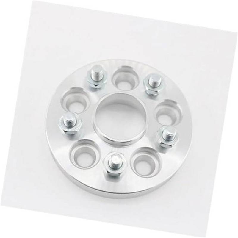 WUPEDI Distanzstücke 2 Stück Spurverbreiterungsadapter Aluminium PCD 5x108 (5x4,25) CB 63,4 Dicke 25 mm / 32 mm Bolzen 12x1,5 Adapter für nabenzentrische Spurverbreiterungen(Black 25mm) von WUPEDI