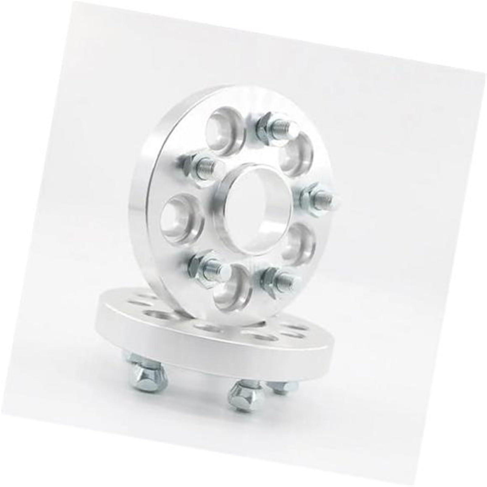 WUPEDI Distanzstücke 2 Stück Spurverbreiterungsadapter Aluminium PCD 5x114,3 (5x4,5) CB 67,1 Dicke 15 mm / 20 mm Bolzen 12x1,5 Adapter für nabenzentrische Spurverbreiterungen(Black 15mm) von WUPEDI