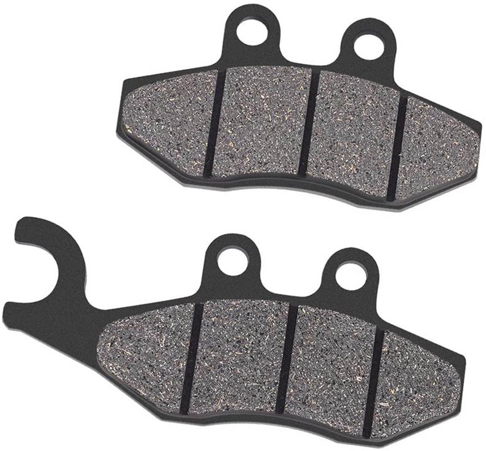 WUPEDI Halborganische Motorrad-Bremsbeläge vorne und hinten aus Metall, for Piaggio, X8 125 BZW. 150 Street 250 BZW. X9 250 Motorrad-Scheibenbremsbeläge(Black 1 Pair Front) von WUPEDI