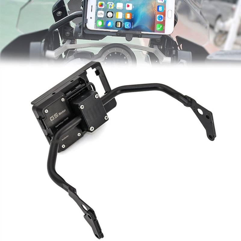 WUPEDI Handy-Navigationshalterung, 12 mm, for, R 1200 GS LC ADV R1250 GS Adventure 2020 Motorrad R1200GS R1250GS Motorrad-Telefonhalterung(Combination) von WUPEDI