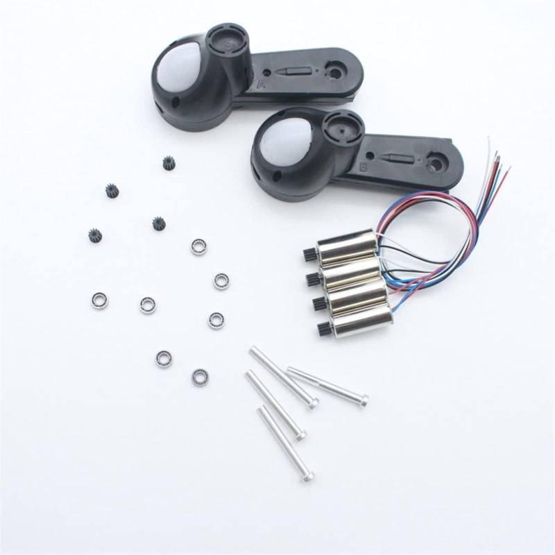 WUPEDI Lager Arm Getriebe Propellerblatthalter Aluminiumwelle Motoren Motor RC Drohne, for S167 S166 GPS Quadcopter Motorreparaturarm(is 3.7V Motor kit) von WUPEDI