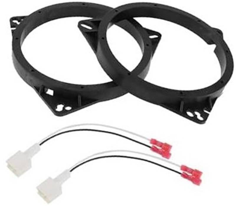 WUPEDI Lautsprecher-Distanzring, Hochtöner-Lautsprecher-Distanzadapter, for Nissan, for Murano, 2003-2019, wasserdicht, schwarz, 2 Set ABS-Lautsprecher-Abstandshalter für Car-Audio von WUPEDI