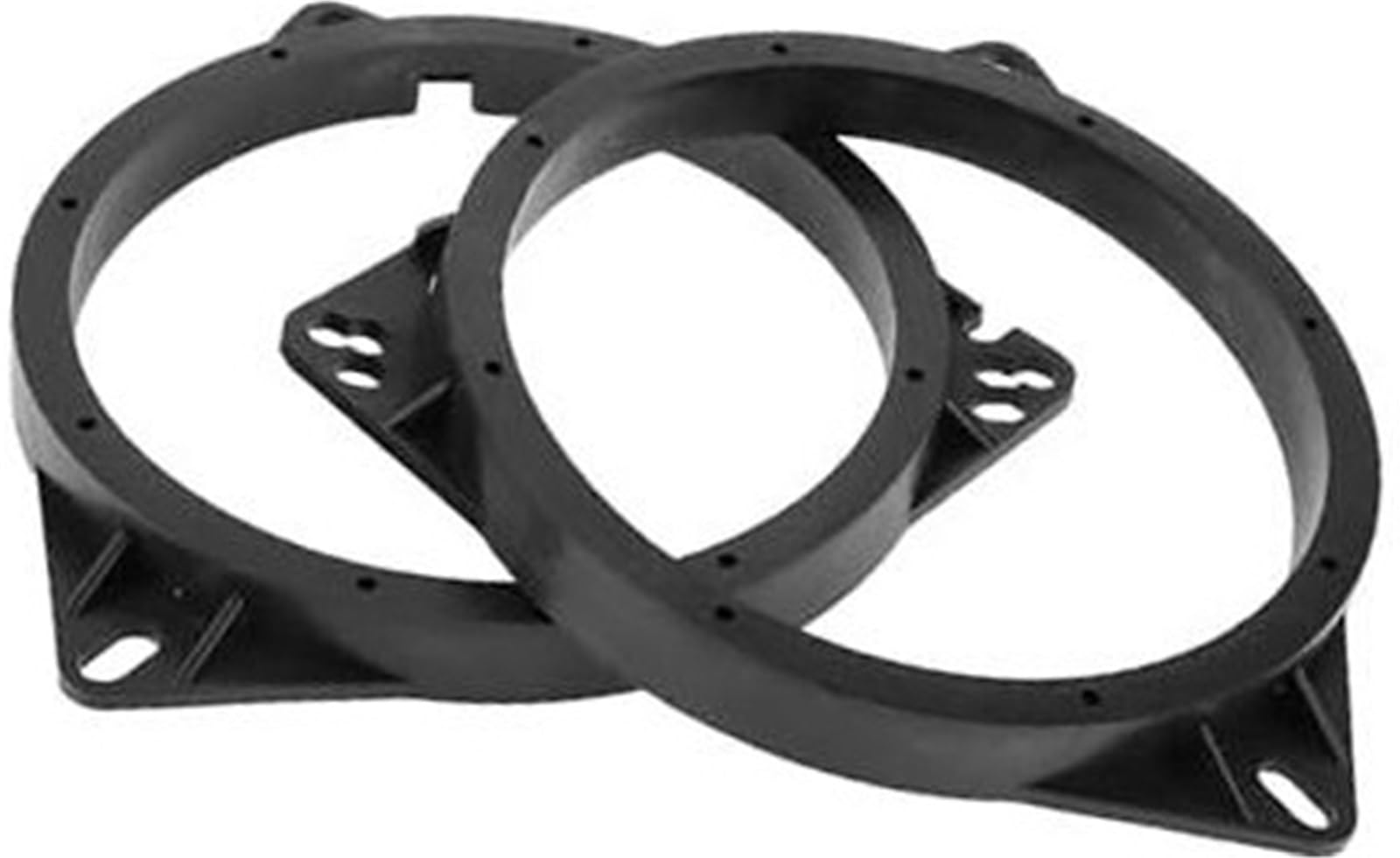 WUPEDI Lautsprecher-Distanzring, Hochtöner-Lautsprecher-Distanzadapter, for Toyota, for Tundra, 2004-2006, wasserdicht, vorne, schwarz, 2 Stück ABS-Lautsprecher-Abstandshalter für Car-Audio von WUPEDI