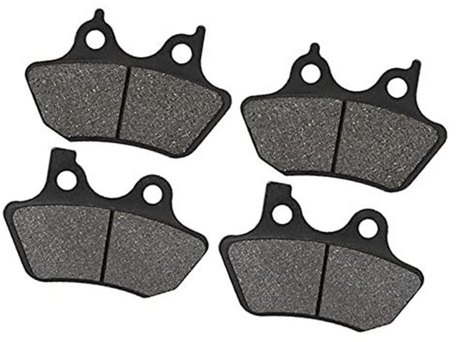 WUPEDI Motorrad Bremsbeläge vorne hinten, for Harley, Dyna Super Wild Glide FXDX FXDWG Rider FXDXT FXDS Sportster XL1200S Moto Motorrad-Scheibenbremsbeläge(Black 2Pairs) von WUPEDI