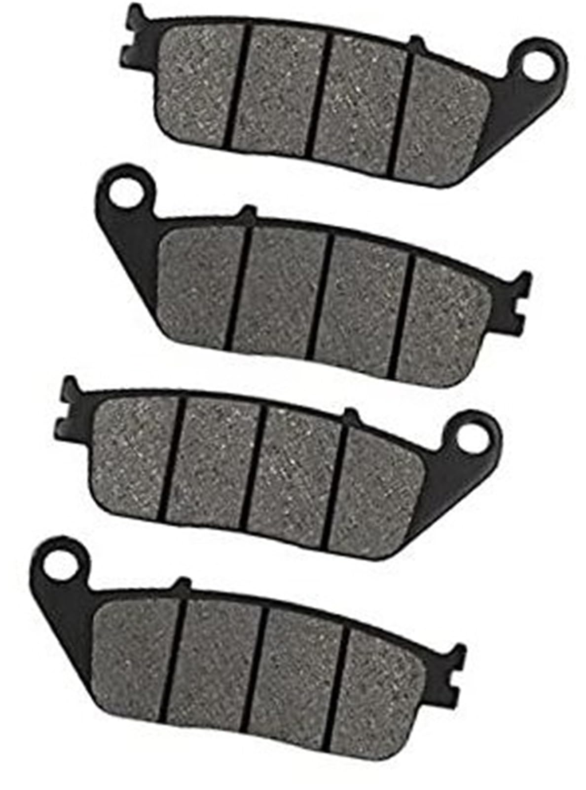 WUPEDI Motorrad-Bremsbeläge vorne und hinten, for AN650 AN 650 Burgman 2003–2017 Motorrad-Scheibenbremsbeläge(Black 2 Pairs Front) von WUPEDI