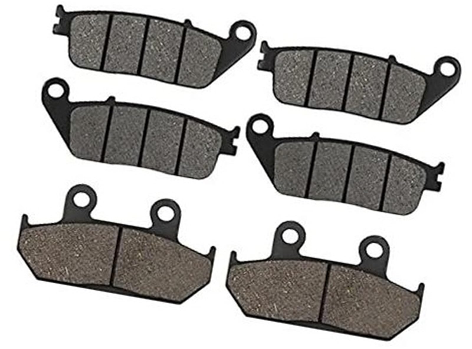 WUPEDI Motorrad-Bremsbeläge vorne und hinten, for AN650 und Burgman 650 2003–2017 Motorrad-Scheibenbremsbeläge(Black Front and Rear) von WUPEDI