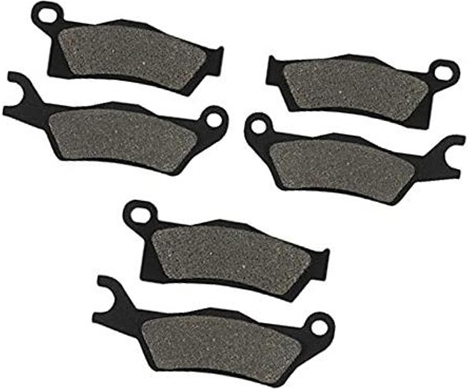 WUPEDI Motorrad-Bremsbeläge vorne und hinten, for CAN AM Outlander L450 Outlander 500 650 800 1000 Outlander 800 R STD Motorrad-Scheibenbremsbeläge(Black Front and Rear) von WUPEDI