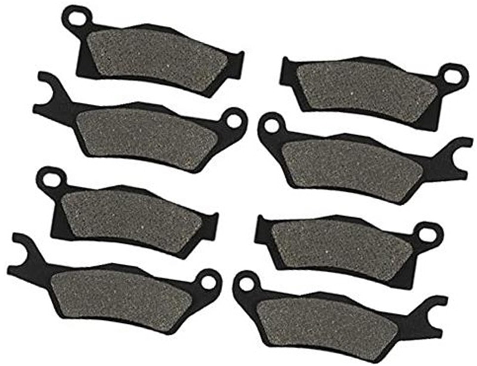 WUPEDI Motorrad-Bremsbeläge vorne und hinten, for Can AM Renegade 500 800 800R 1000 STD EFI XXC 2012–2016 STD EFI XXC Motorrad-Scheibenbremsbeläge(Black Front and Rear) von WUPEDI