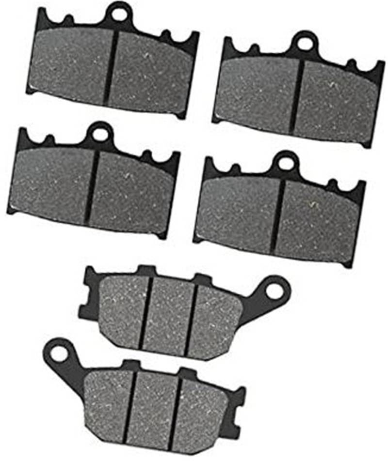 WUPEDI Motorrad-Bremsbeläge vorne und hinten, for GSF 1250 Bandit Non ABS 2007–2011 GSF1250 ABS 2007–2012 Motorrad-Scheibenbremsbeläge(Black Front and Rear) von WUPEDI