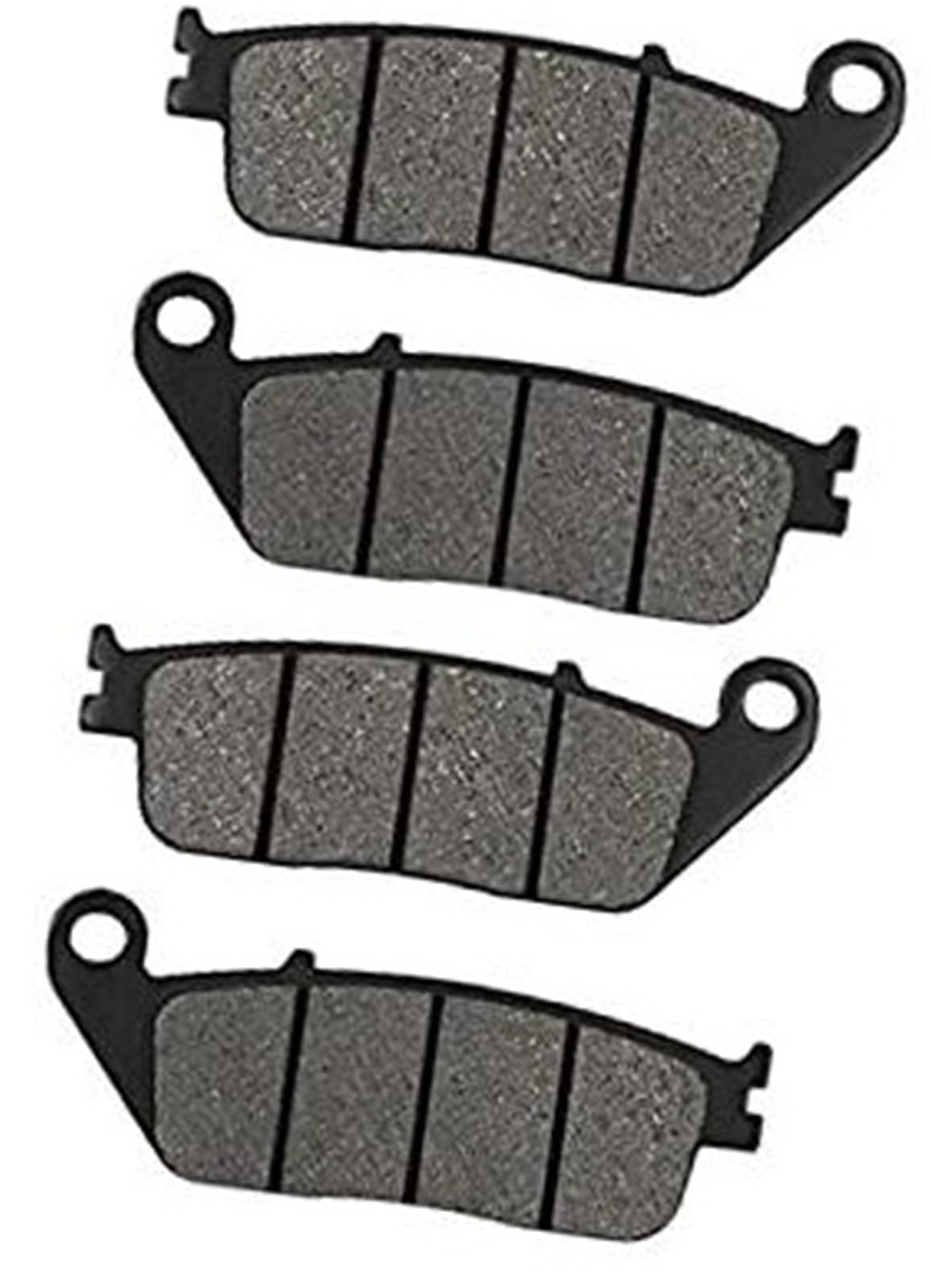 WUPEDI Motorrad-Bremsbeläge vorne und hinten, for GSX400 RF400 RF600 AN650 GSX 400 Impulstyp AN 650 Burgman ohne ABS Motorrad-Scheibenbremsbeläge(Black 2 Pairs) von WUPEDI