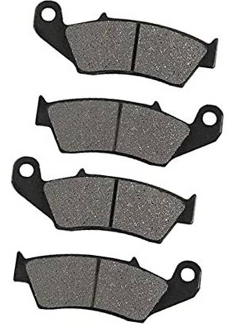 WUPEDI Motorrad-Bremsbeläge vorne und hinten, for HON-DA TRX450 TRX 450 R TRX 450 ER 2004–2014 FA185 FA373 Motorrad-Scheibenbremsbeläge(Black 2 Pairs Front) von WUPEDI