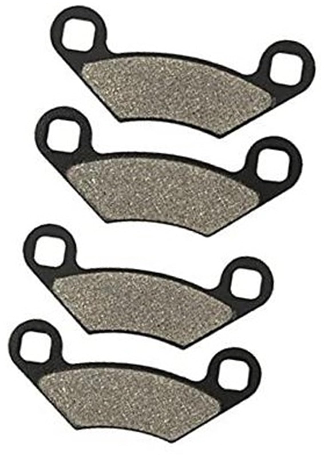 WUPEDI Motorrad-Bremsbeläge vorne und hinten, for Polaris, 500 550 XP Sportsman 300 Hawkeye, Forest 500 850, Forest Moto Disc Motorrad-Scheibenbremsbeläge(Black 2 Pairs) von WUPEDI