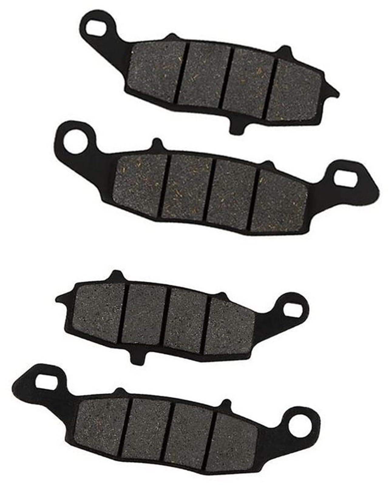 WUPEDI Motorrad-Bremsbeläge vorne und hinten, for VL1500 Intruder VL1500 C90 C90T Boulevard 2005–2010 FA229 FA231 Motorrad-Scheibenbremsbeläge(Black Front Set) von WUPEDI