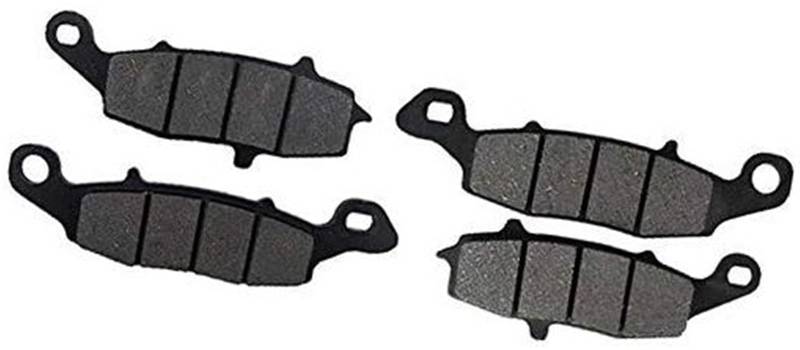 WUPEDI Motorrad-Bremsbelag vorne und hinten, for GSX 600F 1998–2006, GSX 750F 1998–2006, GSF600 Bandit 600 2000–2004, SV650 1999–2002 Motorrad-Scheibenbremsbeläge(Black Front Left and Right) von WUPEDI