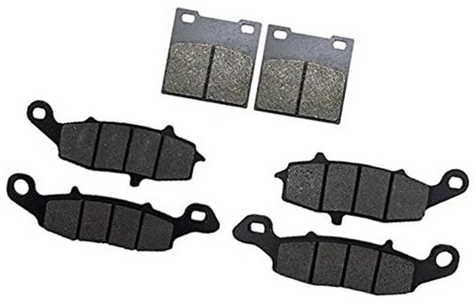 WUPEDI Motorrad-Bremsbelag vorne und hinten, for GSX 600F 1998–2006, GSX 750F 1998–2006, GSF600 Bandit 600 2000–2004, SV650 1999–2002 Motorrad-Scheibenbremsbeläge(Black Front and Rear Pads) von WUPEDI