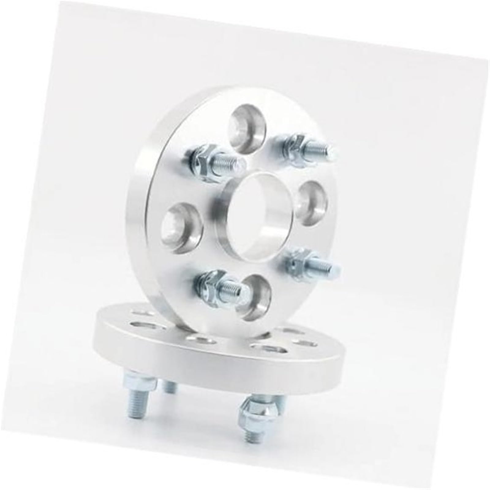 WUPEDI Naben-Spurverbreiterungen, 2 Stück, Distanzscheiben-Adapter, Aluminium, PCD, 4 x 100, CB 56,1, Dicke 15 mm/20 mm, Bolzen 12 x 1,5 Adapter für nabenzentrische Spurverbreiterungen(Black 20mm) von WUPEDI