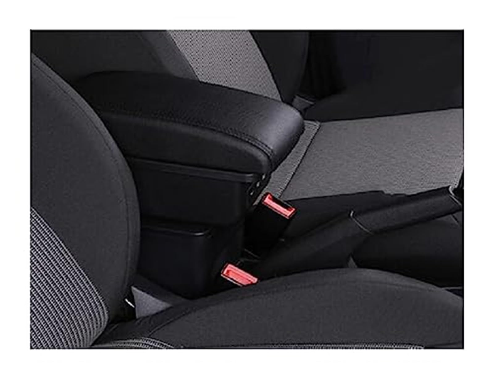 WUPEDI for Chevrolet, for Niva Auto-Armlehnenbox, Auto-Mittelkonsolen-Aufbewahrungsbox, Modifikationszubehör mit USB Auto-Konsolen-Organizer-Box(Black B Style Black Line) von WUPEDI