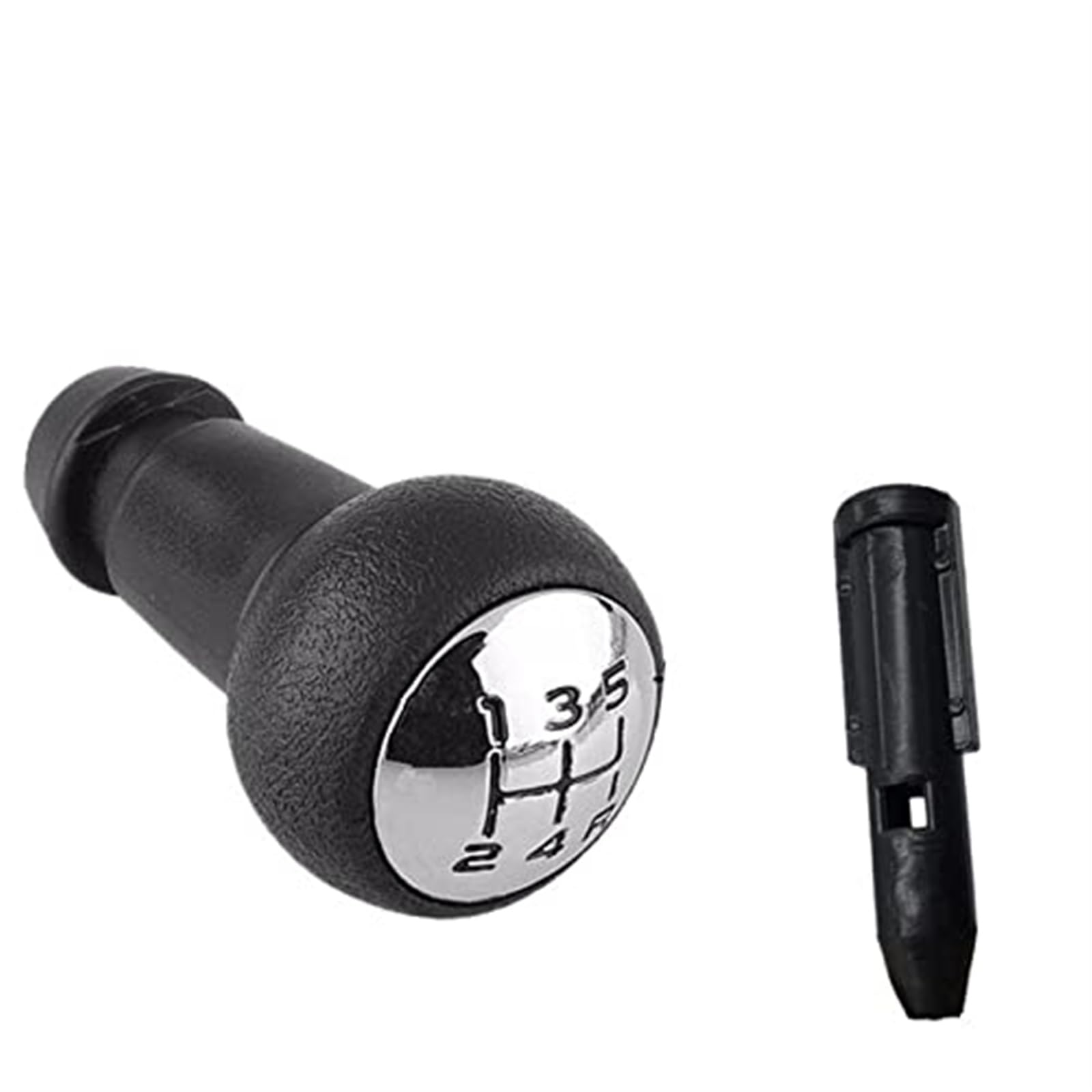 WUPEDI for Peugeot, 307 207 406, for Citroen, Schaltknauf mit Ledermanschette, Kofferraumabdeckung, Gehäusekragen, Auto-Styling-Zubehör Auto-Schaltknäufe(Black Gear Knob Sleeve) von WUPEDI