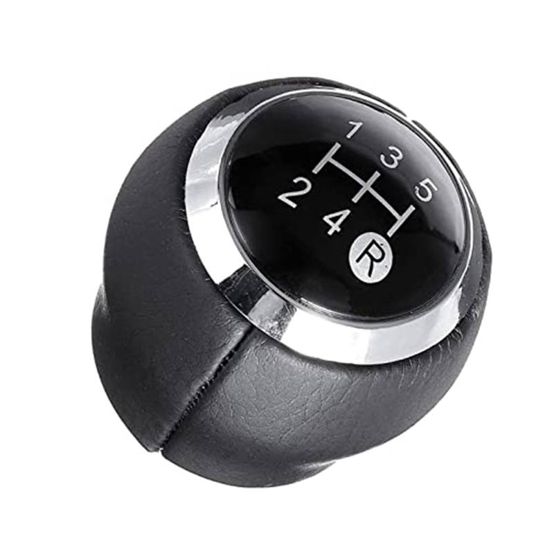 WUPEDI for Toyota, for Auris 5/6 Gang Auto Schalthebel Handball Chrom Schaltknauf Kappenabdeckung Innenteile Autozubehör Auto-Schaltknäufe(5 Black) von WUPEDI