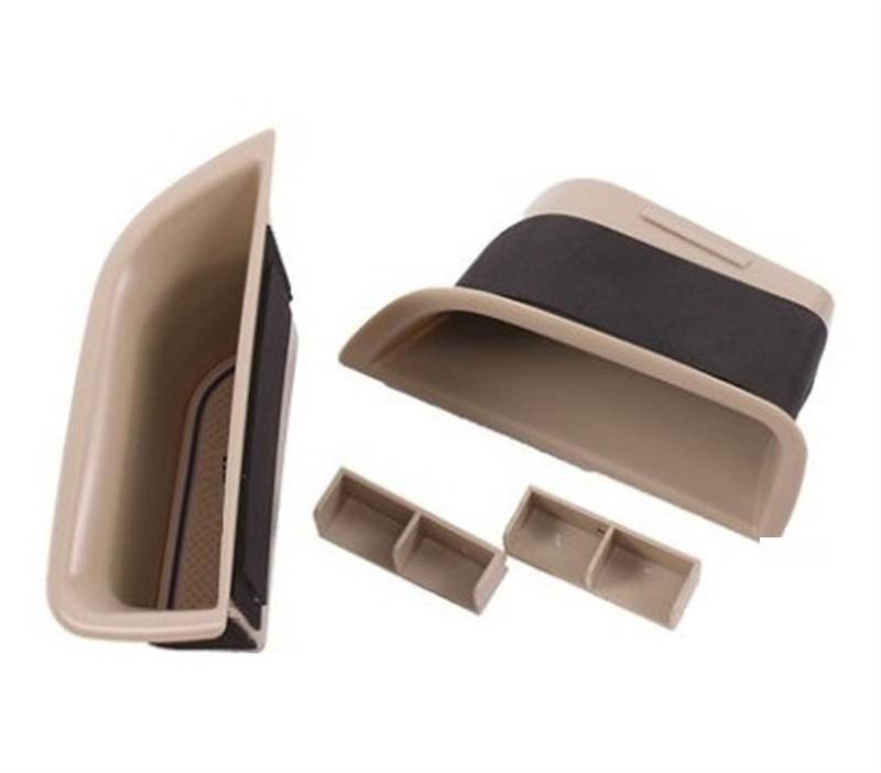 WUPEDI for Volvo, S80 Türaufbewahrungsbox Türgriff Aufbewahrungsbox S80 Modifizierte Armlehnenbox Fachbox Schwarz Beige Seitliche Aufbewahrungsbox für die Autotür(Beige) von WUPEDI