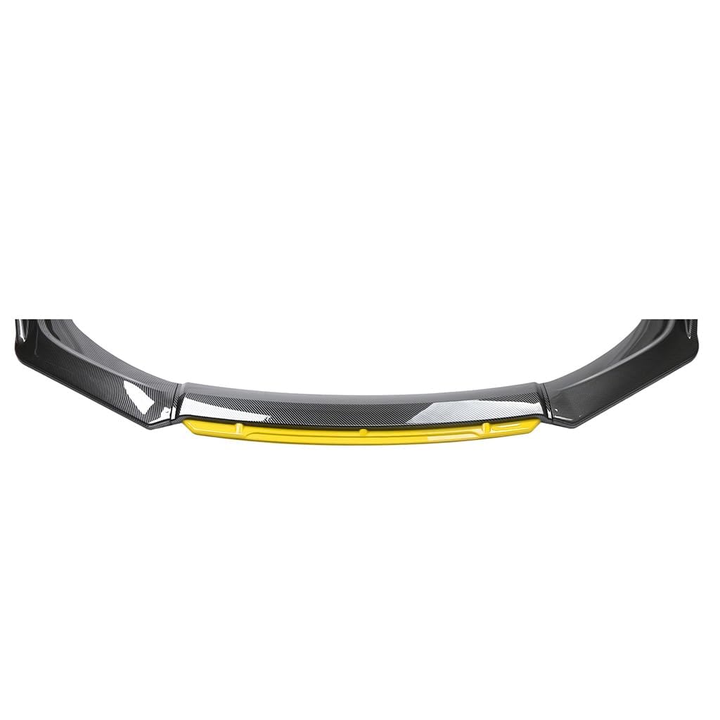 Auto Frontspoiler für Alfa Romeo GT (937) / Alfa GTV (Typ 916) 1994-2011 Frontlippe Stoßfängerschutz Car Styling Tuning Zubehör,Bodykit-SchutzzubehöR,Carbonfiberlook+Yellow von WUPINGQFA