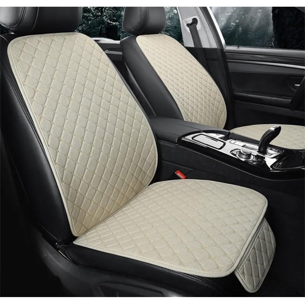 WUPINGQFA Auto Sitzbezüge Set für MG ZS MG4 MG5 ZS EV 2022 2023 Bequem Sitzschoner Innenraum Zubehör,beige von WUPINGQFA