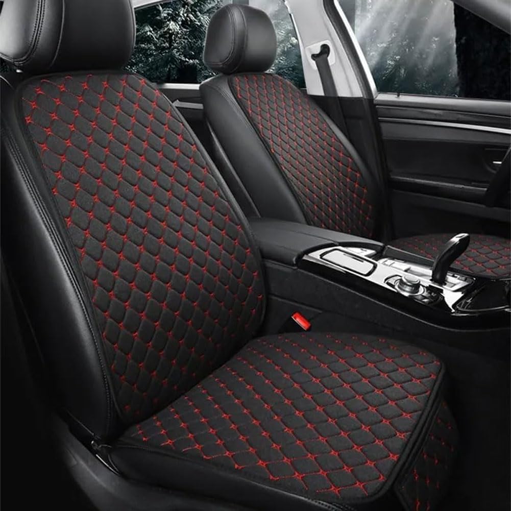 WUPINGQFA Auto Sitzbezüge Set für Mazda CX-60 CX60 CX-50 CX50 CX-30 CX30 CX-5 CX5 CX-3 CX3 Bequem Sitzschoner Innenraum Zubehör,Black~red von WUPINGQFA