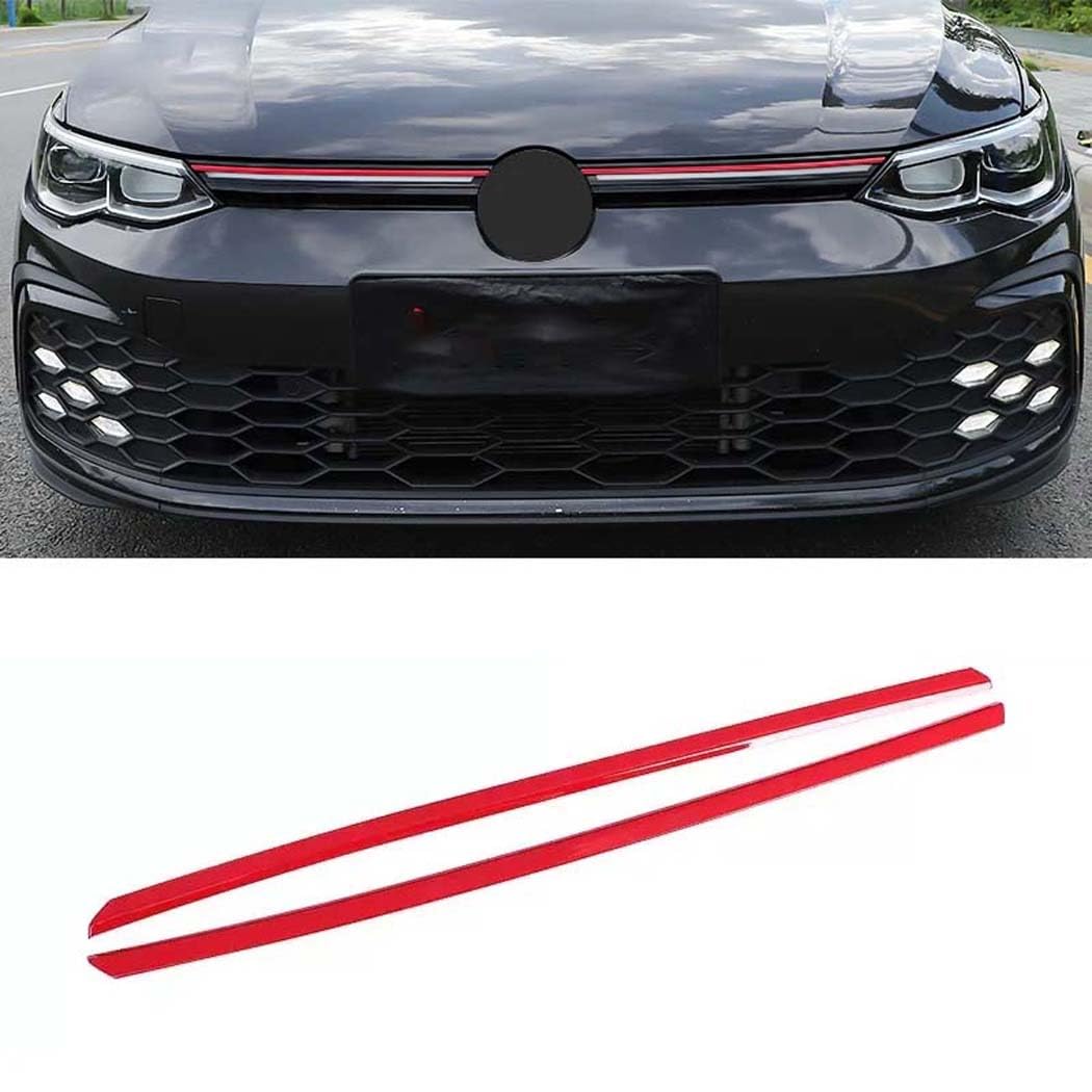 WUURAA Auto Kühlergrill Dekorative Streifen für VW Golf 8 mk8 2021 2022 2023 von WUURAA