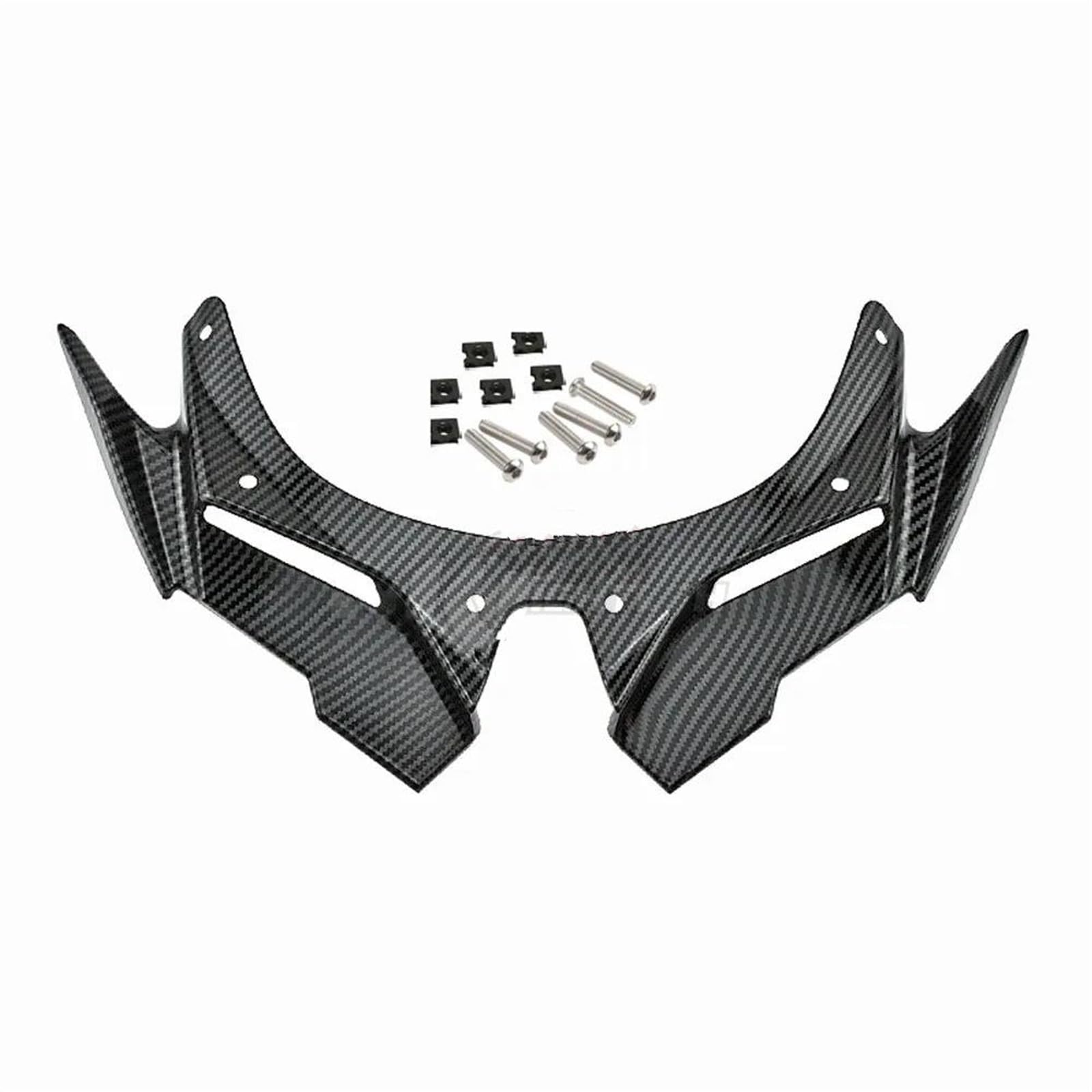 Verkleidungssatz Motorrad Frontverkleidung Winglet Aerodynamische Flügelabdeckung Spoiler Karosserieverkleidung Für ZX-25R ZX-4R 2021–2024(Black-b) von WUURAA