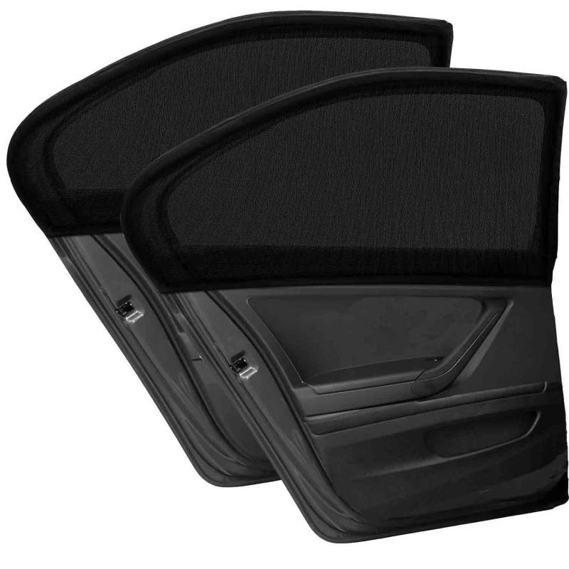 Insektennetz für Autofenster für Dacia Logan I Van 2007-2012, Allzweck-Sonnenschutz für Autos Seitenfenster Meshmaterial Auto Netz Sonnenschutz,Two rear windows von WUWANGDI