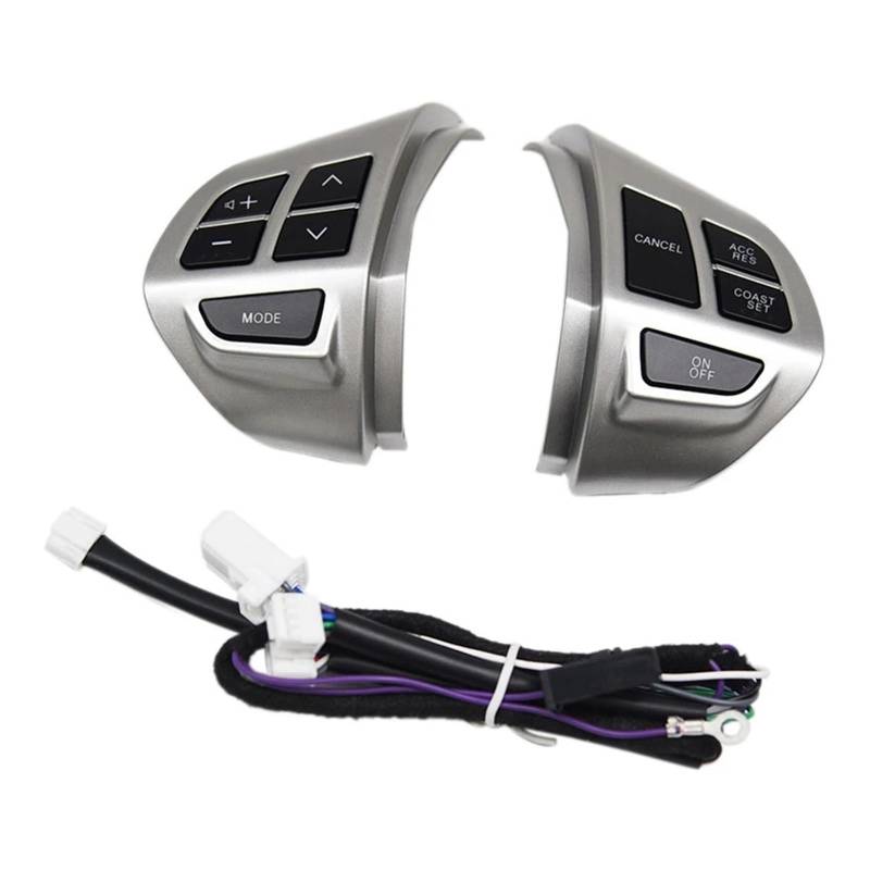 WUWMTUTCK Auto Lenkrad Audio Control Schalter Fit for MITSUBISHI LANCER OUTLANDER ASX 2007 2008 2009 2010 2011 Chrom von WUWMTUTCK