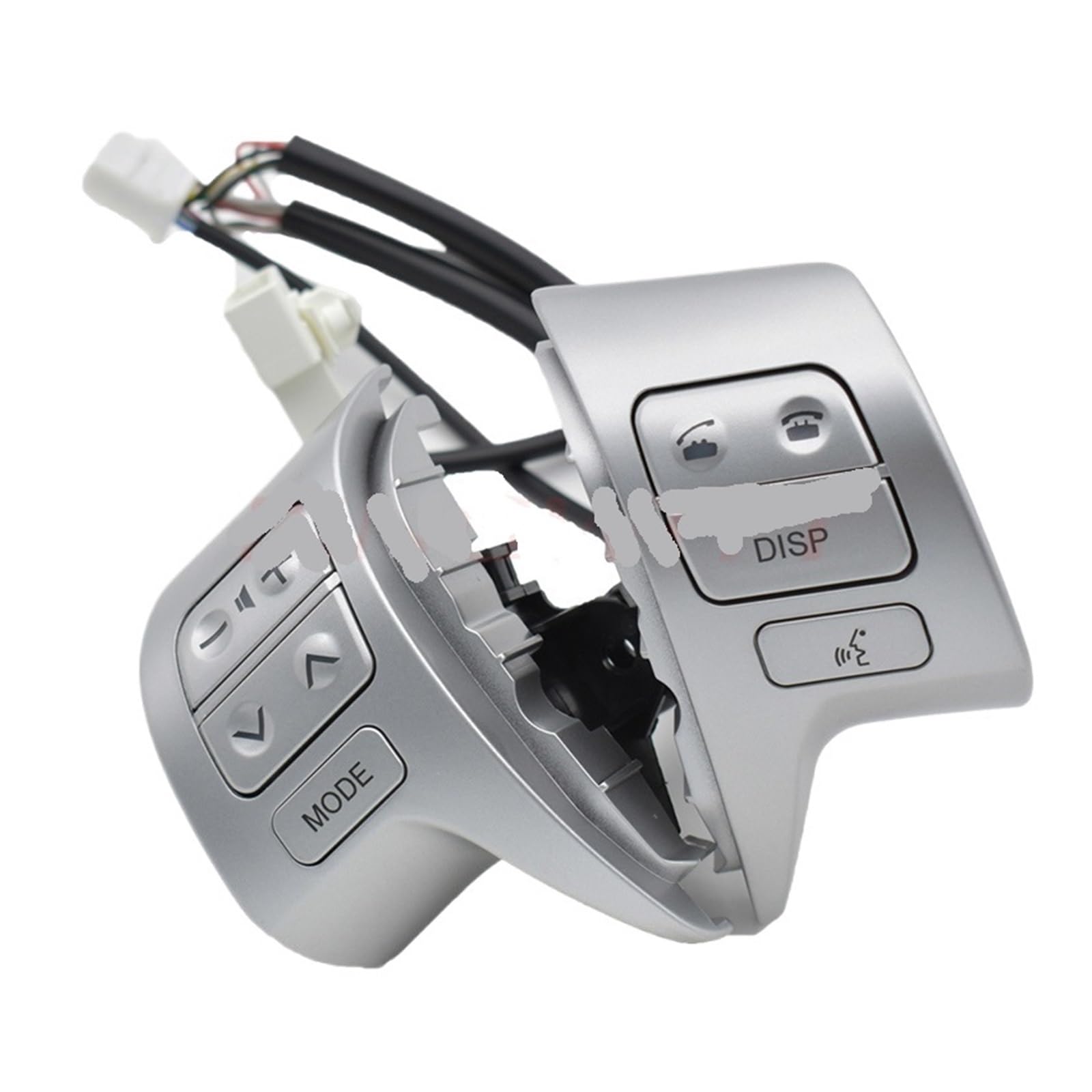 WUWMTUTCK Bluetooth-Lenkrad-Audio-Steuerschalter 84250-02200 8425002200 Passend for Toyota Corolla ZRE15 2007 2008 2009 2010(Silvery) von WUWMTUTCK